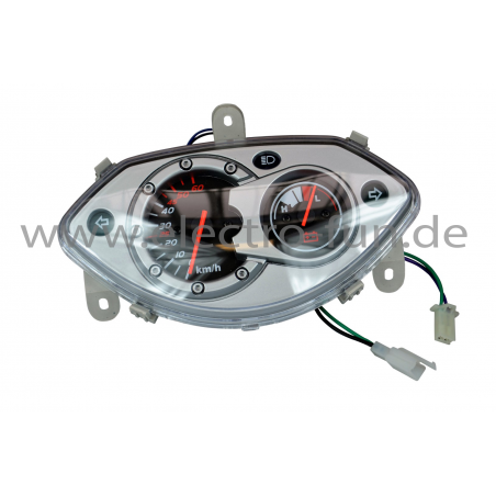 Armaturenbrett mit Reststromanzeige 48V/60 V