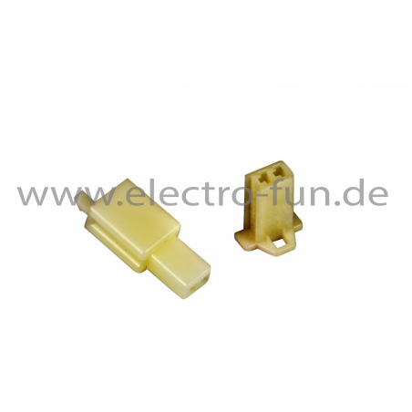 Steckverbinder Set weiß 2 Pollig