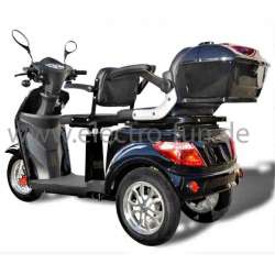 Seniorenmobil Eco Engel 503 Schwarz mit Lithium Akku, Zweisitzer, 25 km/h