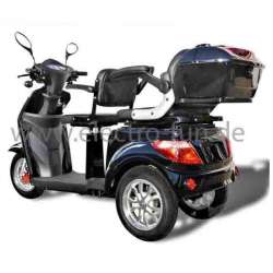 Seniorenmobil ECO ENGEL 503 Schwarz, Elektro Dreirad Roller, 25 km/h, 2 sitzer
