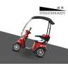 E-Scooter 4 Räder ECO ENGEL 510 Rot, 25 km/h mit Dach