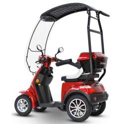 E-Scooter 4 Räder ECO ENGEL 510 Rot, 25 km/h mit Dach