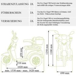 Elektromobil ECO Engel 500 Rot Seniorenmobil