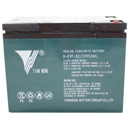 Akku 12 V 52 Ah 6-EVF-52 passend für Elektro Fahrzeuge