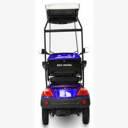 E-Scooter 4 Räder ECO ENGEL 510 Blau, 25 km/h mit Dach