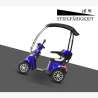 E-Scooter 4 Räder ECO ENGEL 510 Blau, 25 km/h mit Dach