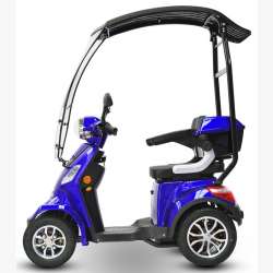 E-Scooter 4 Räder ECO ENGEL 510 Blau, 25 km/h mit Dach