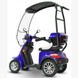E-Scooter 4 Räder ECO ENGEL 510 Blau, 25 km/h mit Dach
