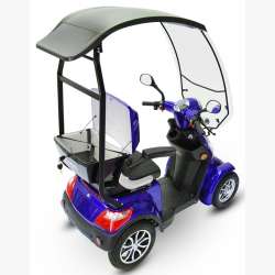 E-Scooter 4 Räder ECO ENGEL 510 Blau, 25 km/h mit Dach