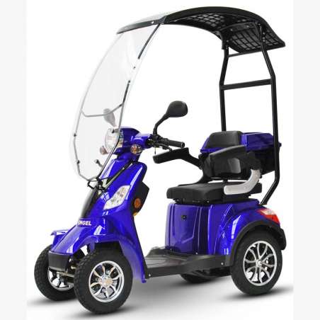 E-Scooter 4 Räder ECO ENGEL 510 Blau, 25 km/h mit Dach