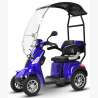 E-Scooter 4 Räder ECO ENGEL 510 Blau, 25 km/h mit Dach