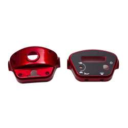 Tachoabdeckung 406 2-teilig Rot/ABS